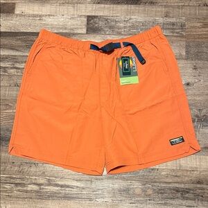 NWT L.L.Bean Men's Classic Supplex Sport Shorts Orange size XL